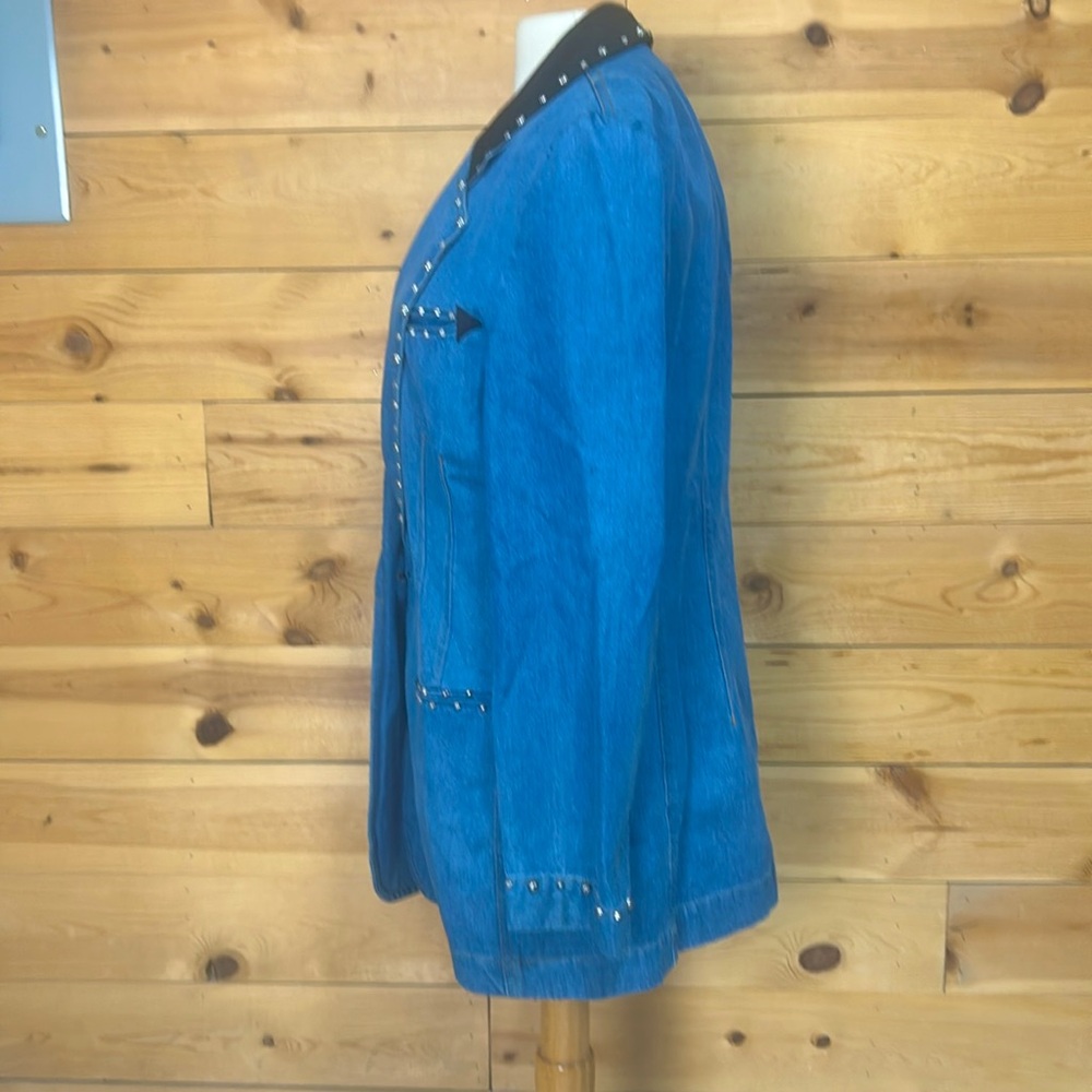EUC Vintage 90s Hairston Roberson ROPA denim jacket blazer rodeo NFR rockies 12 - Picture 2 of 13